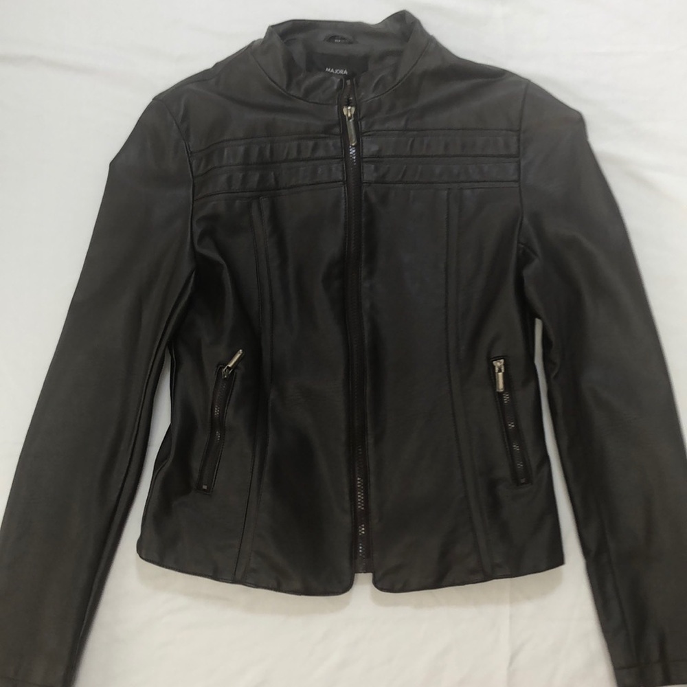 MAJORA chocolate brown jacket size small